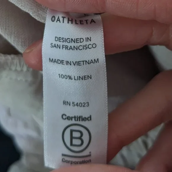 Athleta | Cabo Tide Linen Jogger Neutral Camo - Picture 10 of 10